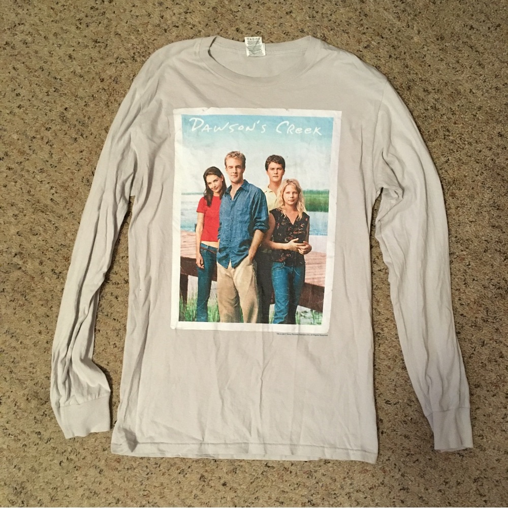 Dawson’s Creek photo promo long sleeve gray t-shirt Dolls Kill Y2K 90s fandom